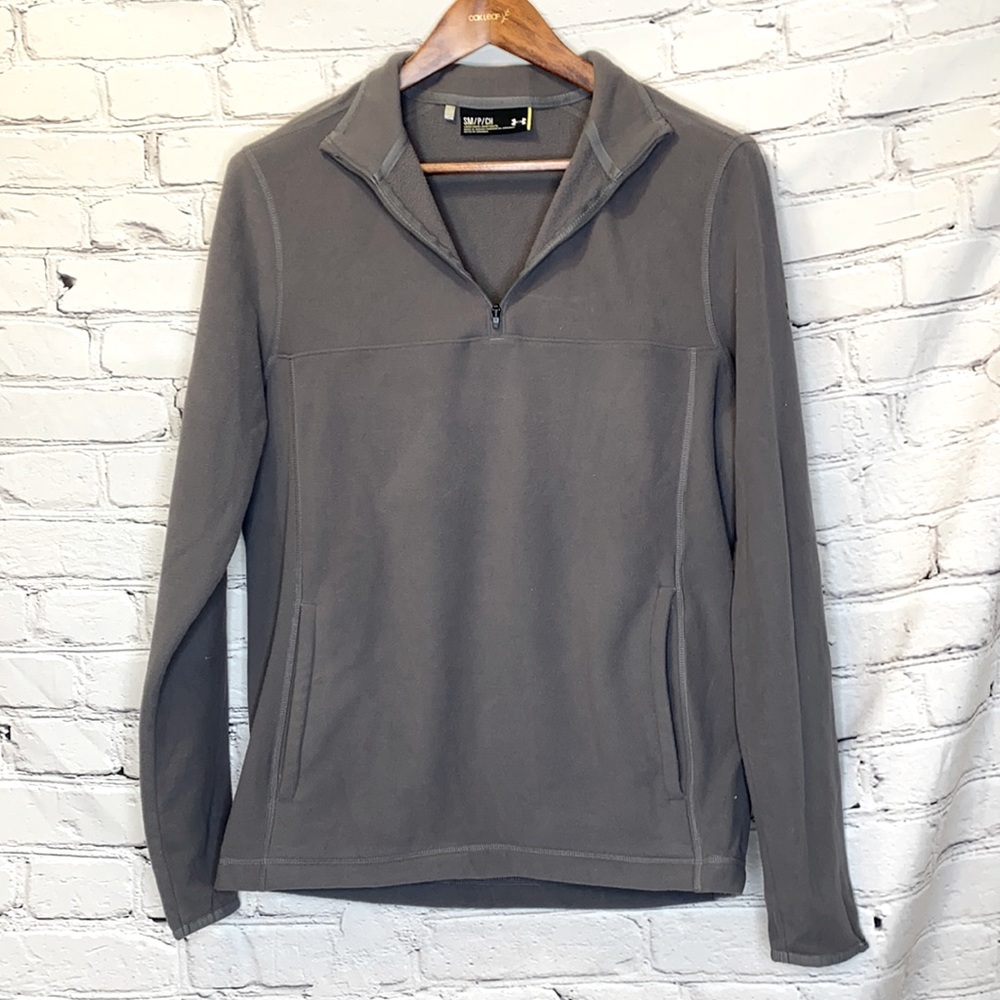 Under Armour Gray Fleece Pullover Size Small
